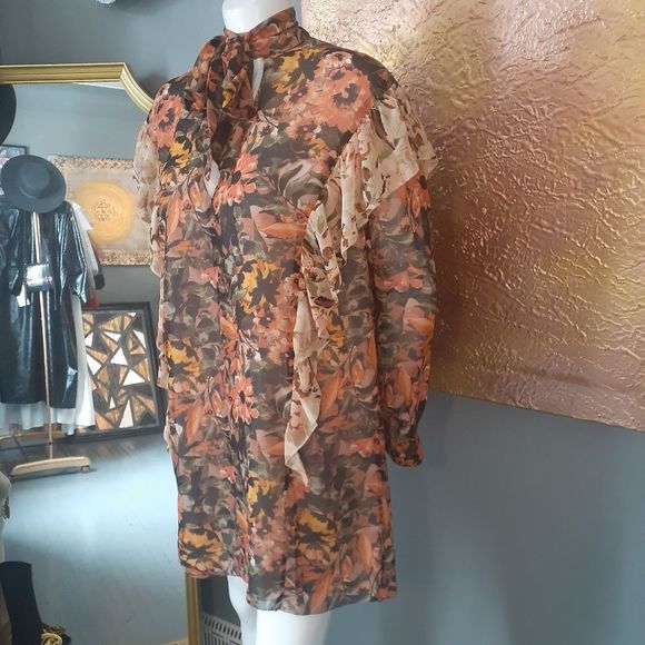 Aritzia Wilfred Bernadette Floral Mini Dress - Picture 8 of 13